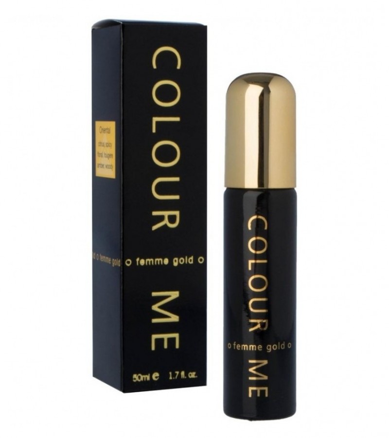 Milton Lloyd Colour Me Perfume for Women - 50 ml - Black Gold